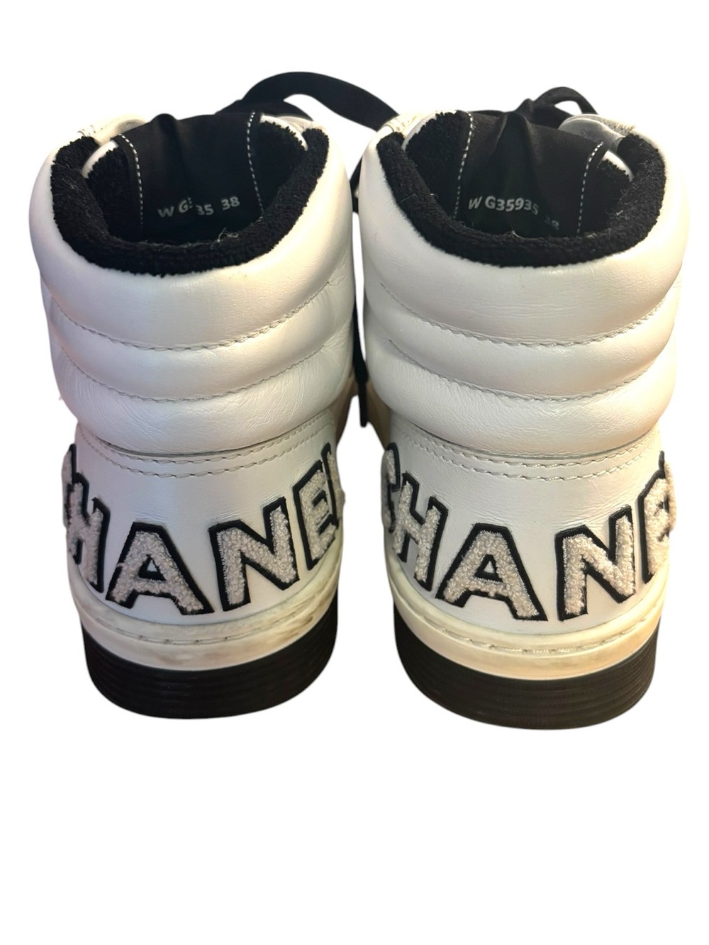 Chanel Logo High Top Sneakers - Picture 4 of 10